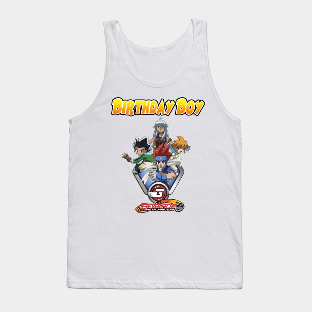 Beyblade of Birthday Boy Tank Top by FirmanPrintables